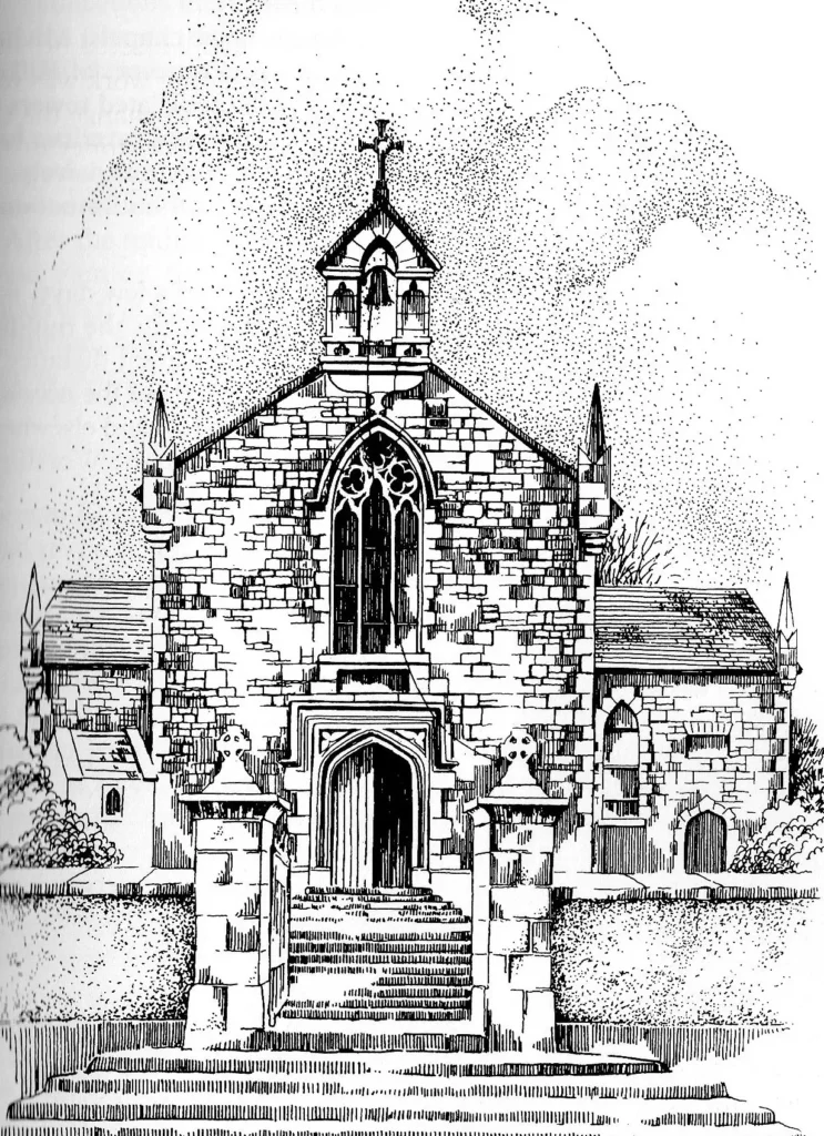 Drawing of Kildysart Church by Hilary Gilmore